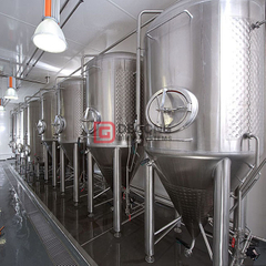 Serbatoio di fermentazione della birra personalizzabile da 2000 litri per serbatoio di fermentazione in acciaio inossidabile rivestito di raffreddamento per birra artigianale