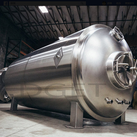 Serbatoi 2000L in acciaio inox Beer Brewing Attrezzature orizzontale lagerizzazione in fabbrica di birra