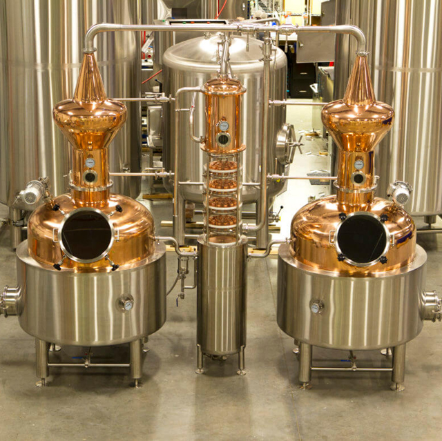 500L Professionale Personalizzato Rame Vodka Gin Distillery Macchina Di 