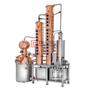300L Copper Whisky Vodka distillazione ancora Attrezzature Colonna Prezzo Impianto di birra