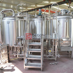 Produttore di attrezzature per la produzione di birra professionale industriale Brewhouse 1000L con fermentatore a doppia giacca in vendita